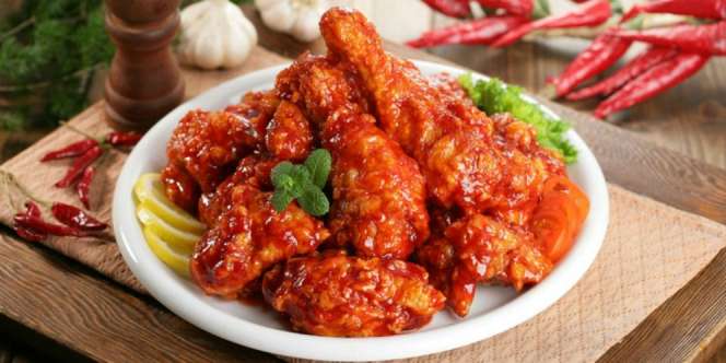Ayam Crispy Saus Korea viral